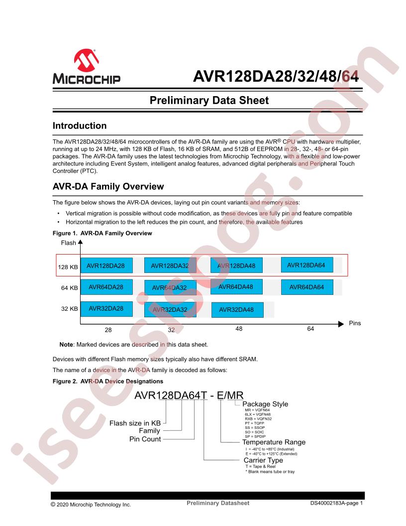 AVR128DA28/32/48/64