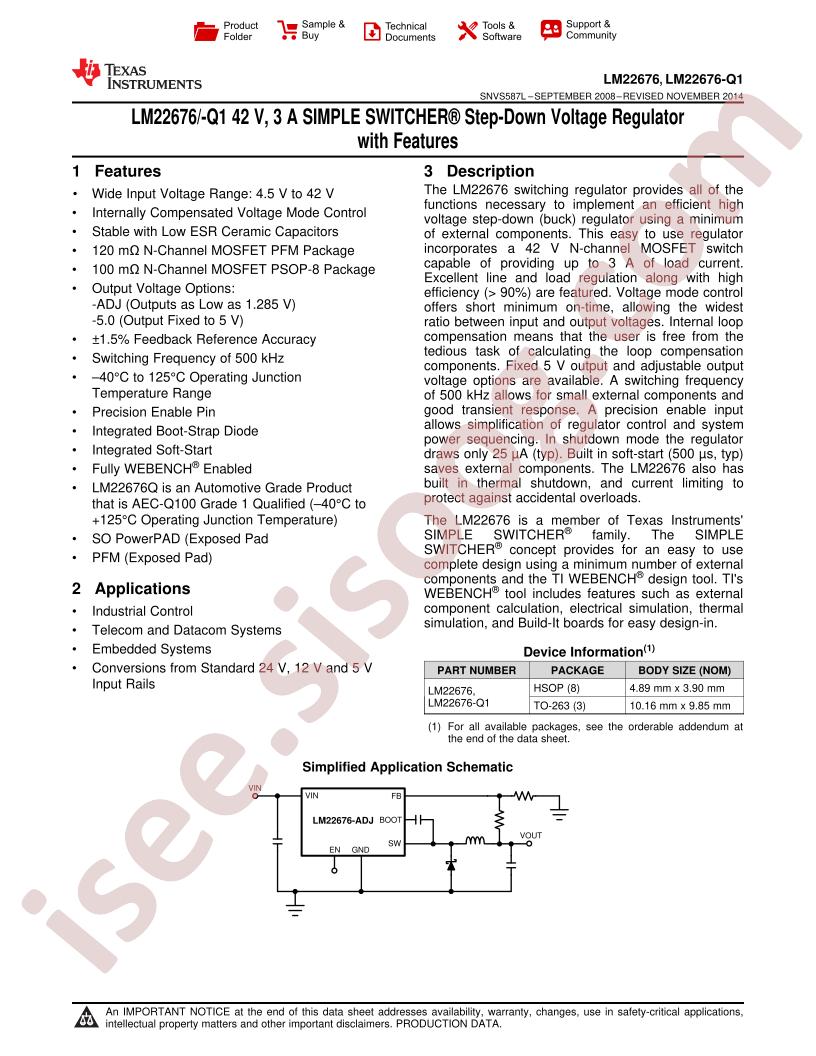 LM22676 Datasheet