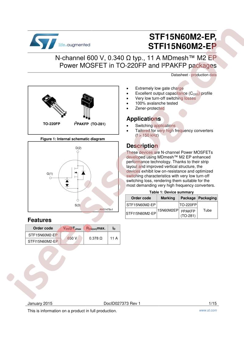 STF(I)15N60M2-EP