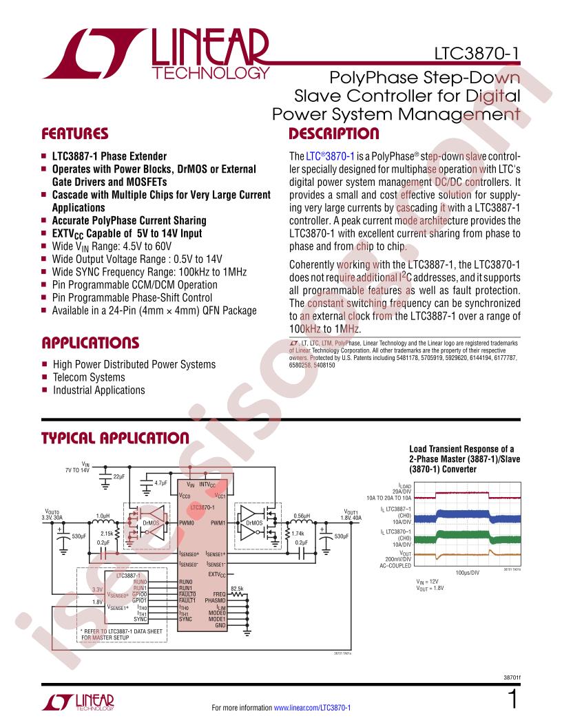 LTC3870(E,I)UF-1