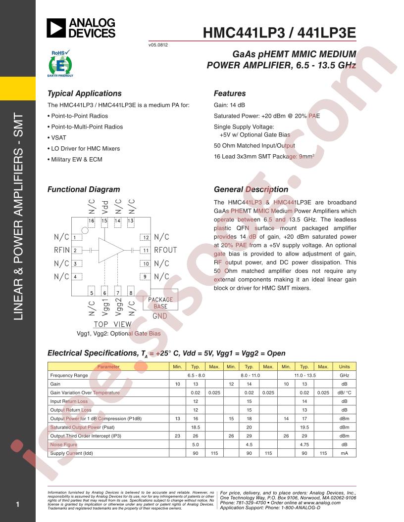 HMC441LP3(E)