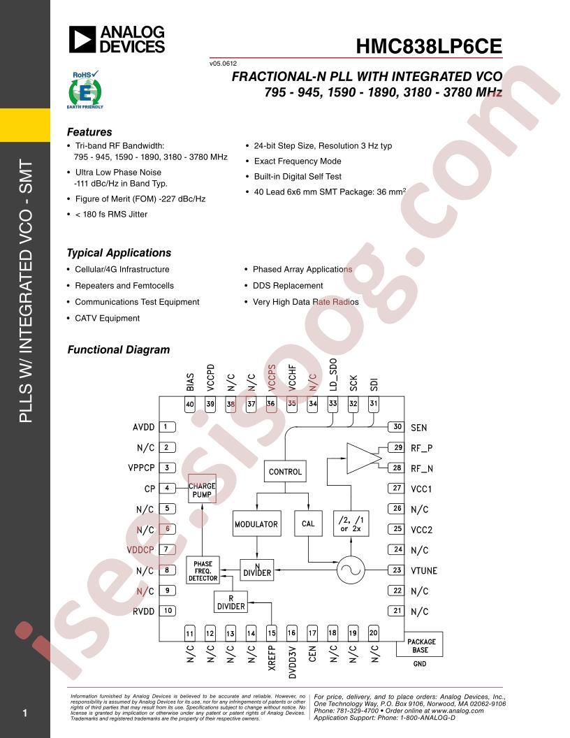 HMC838LP6CE