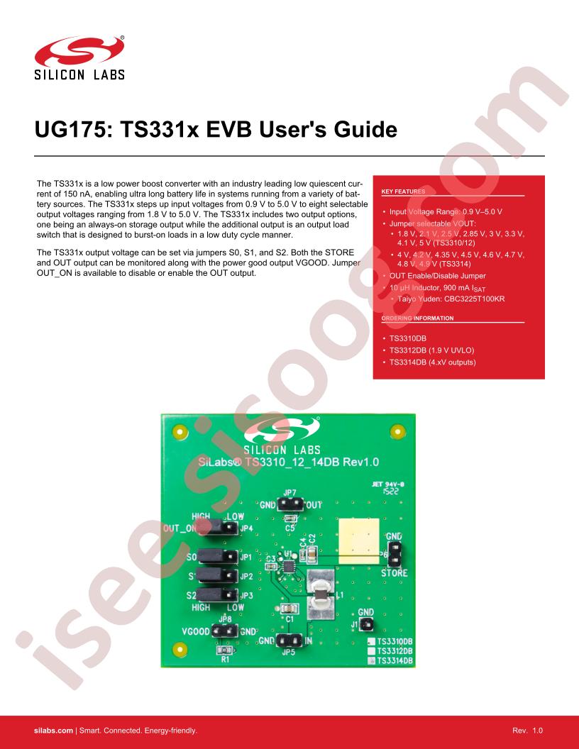 TS331x EVB User Guide