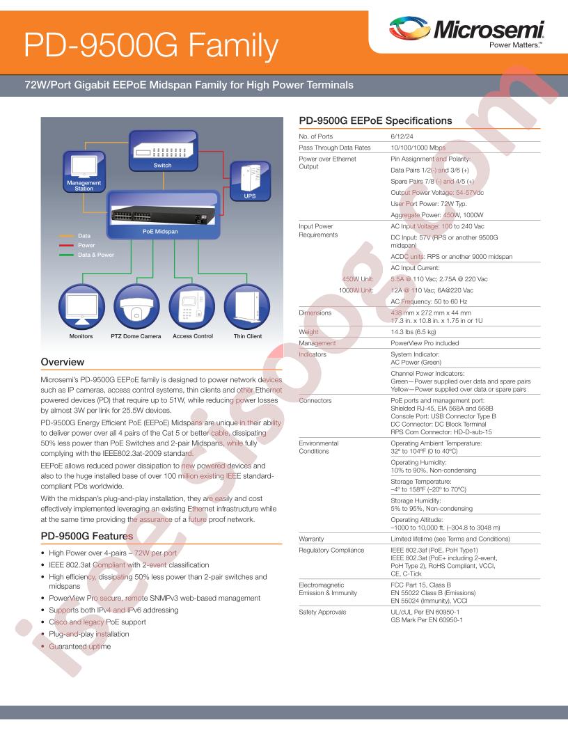 PD-9500G Family