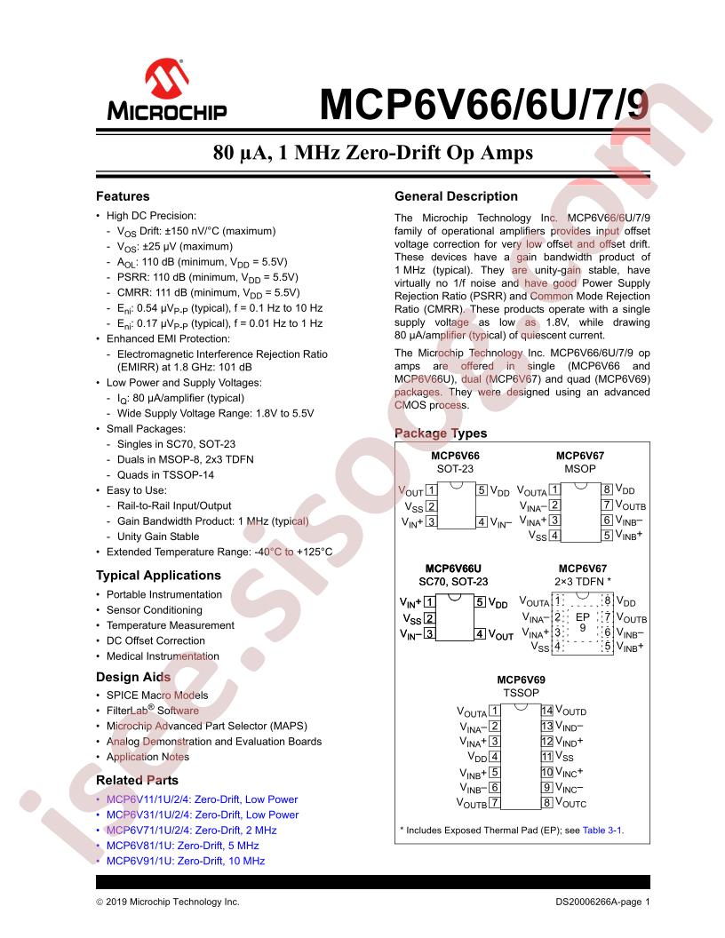 MCP6V66/6U/7/9