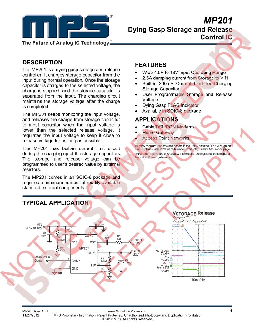 MP201 Datasheet