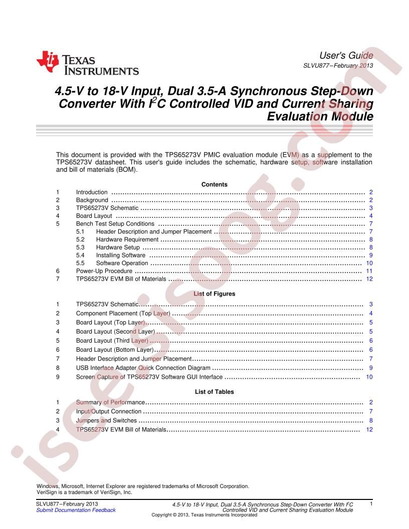 TPS65273V User Guide