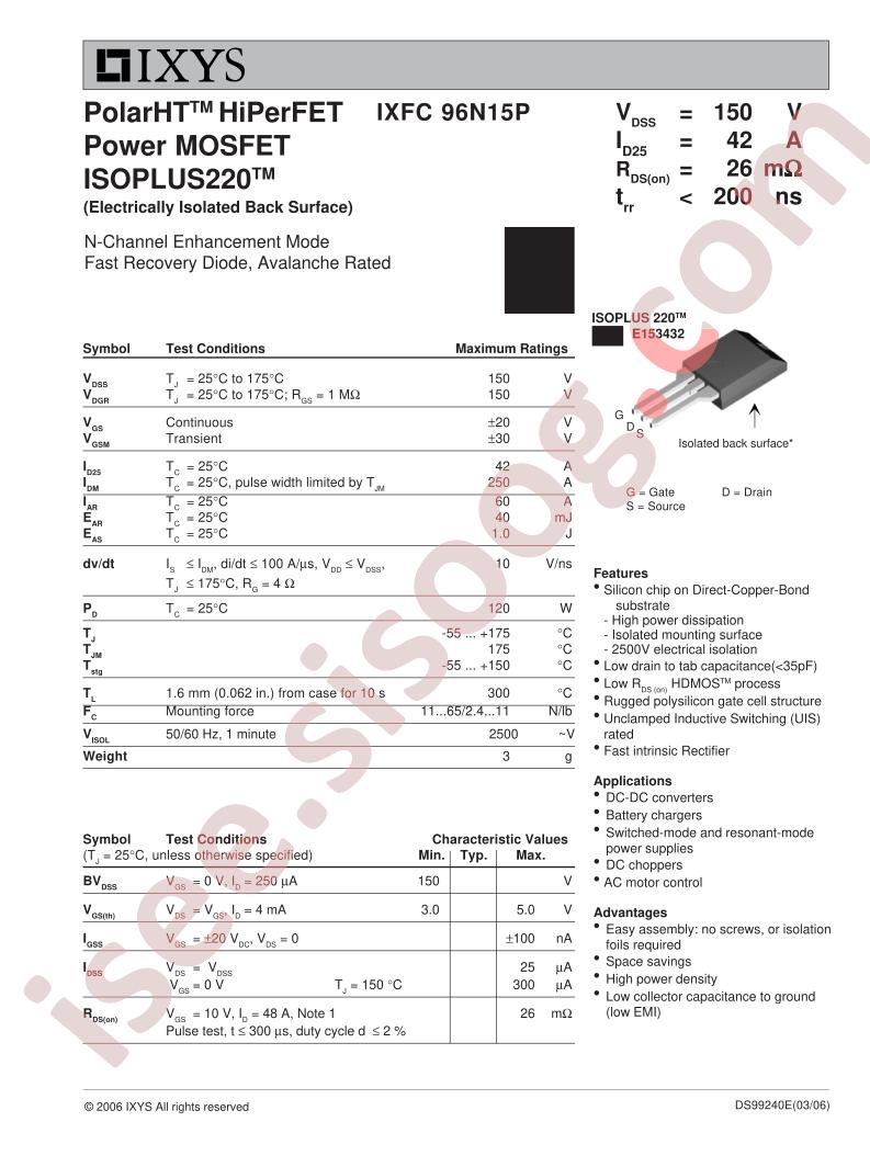 IXFC96N15P