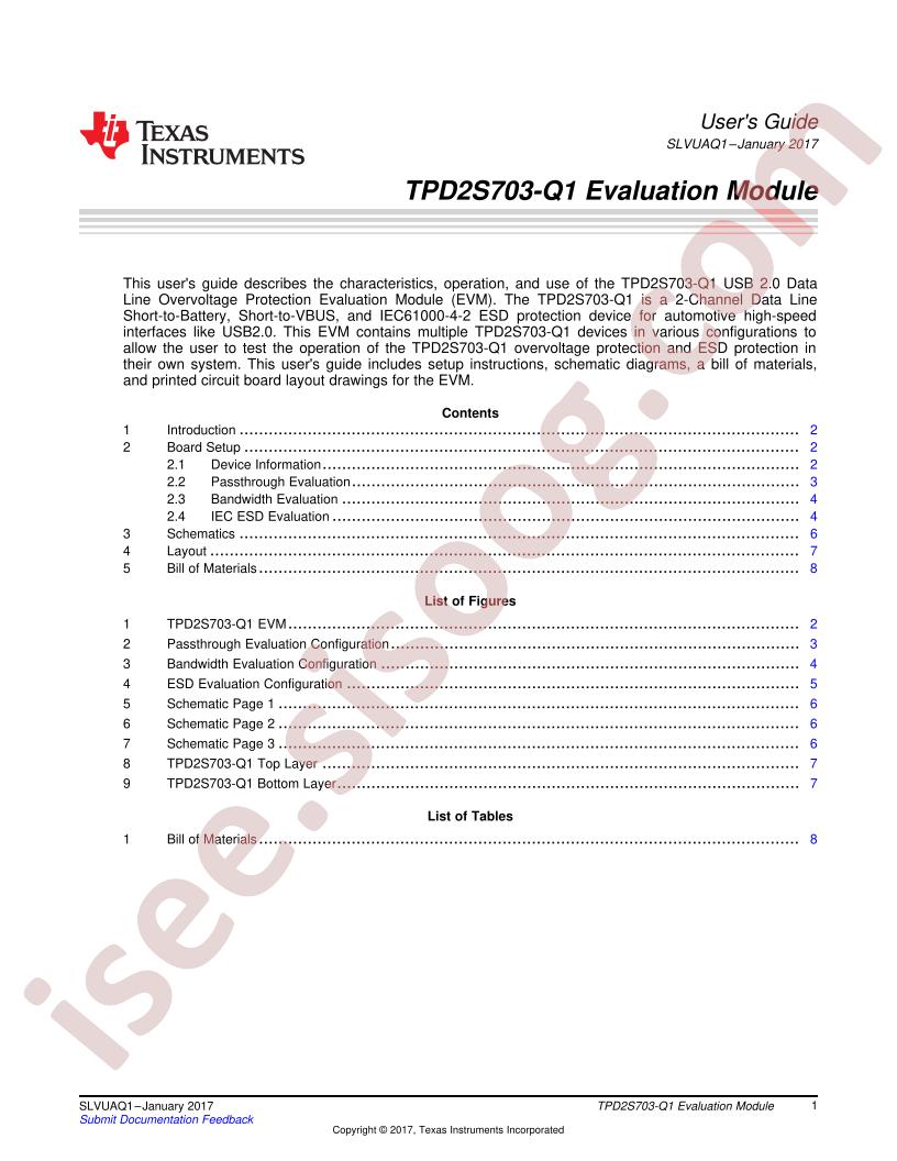 TPD2S703-Q1 EVM User Guide