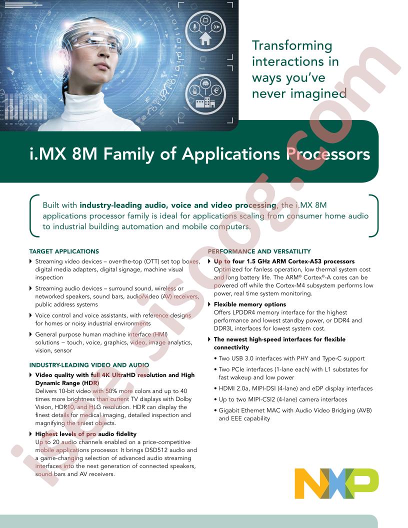 i.MX8M Family Fact Sheet