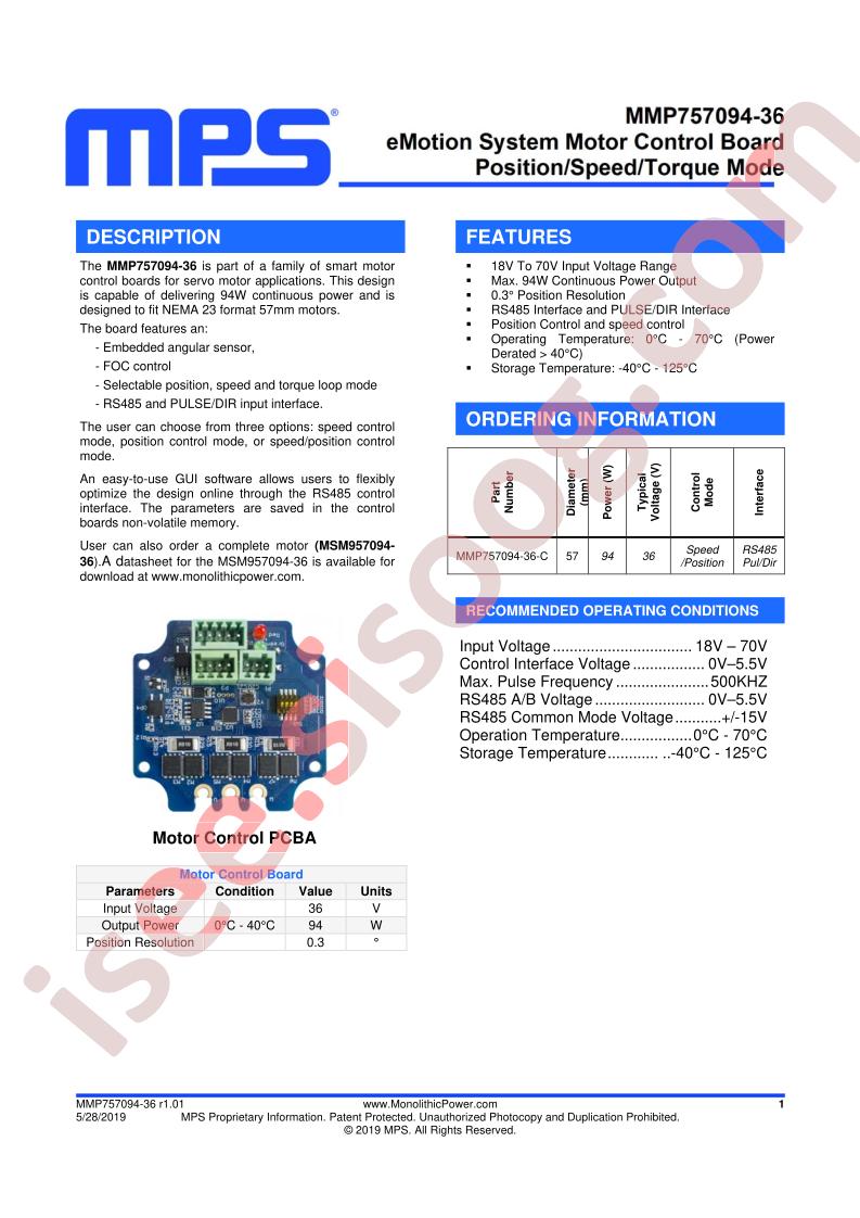 MMP757094-36 Datasheet