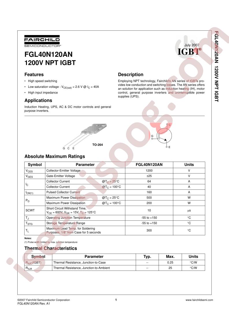 FGL40N120AN
