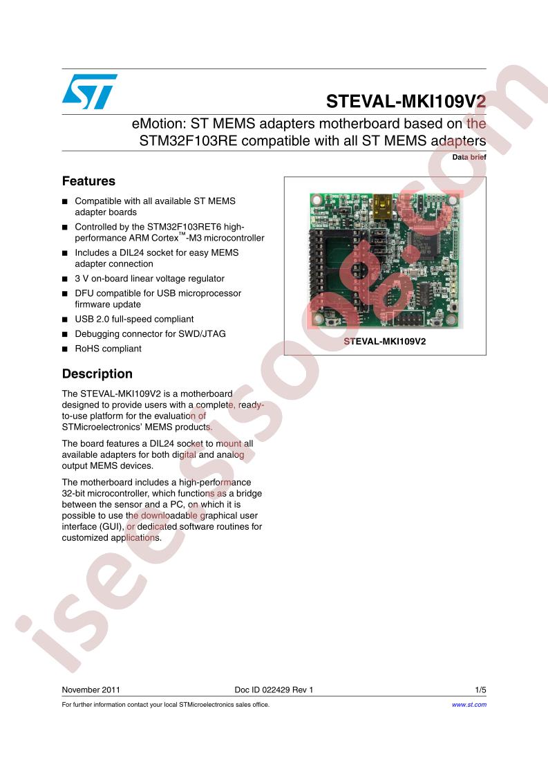 STEVAL-MKI109V2 Data Brief