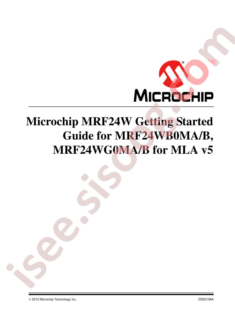 MRF24Wx0Mx Quick Start Guide