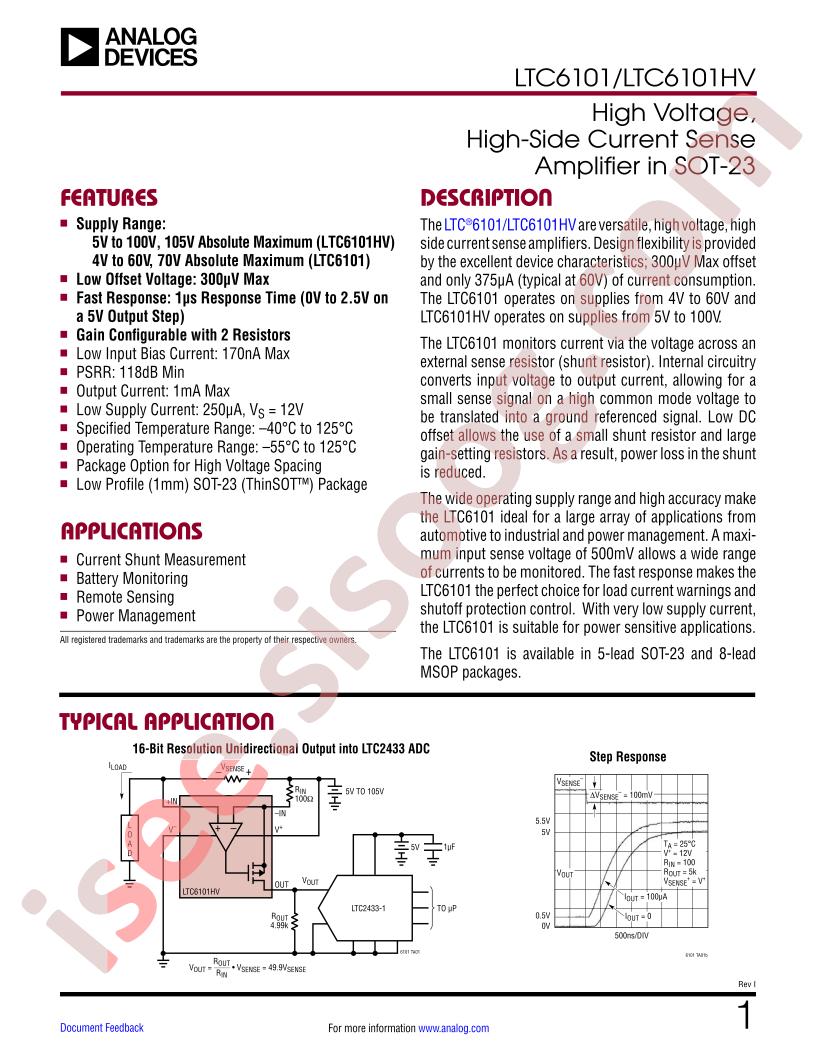 LTC6101(HV)