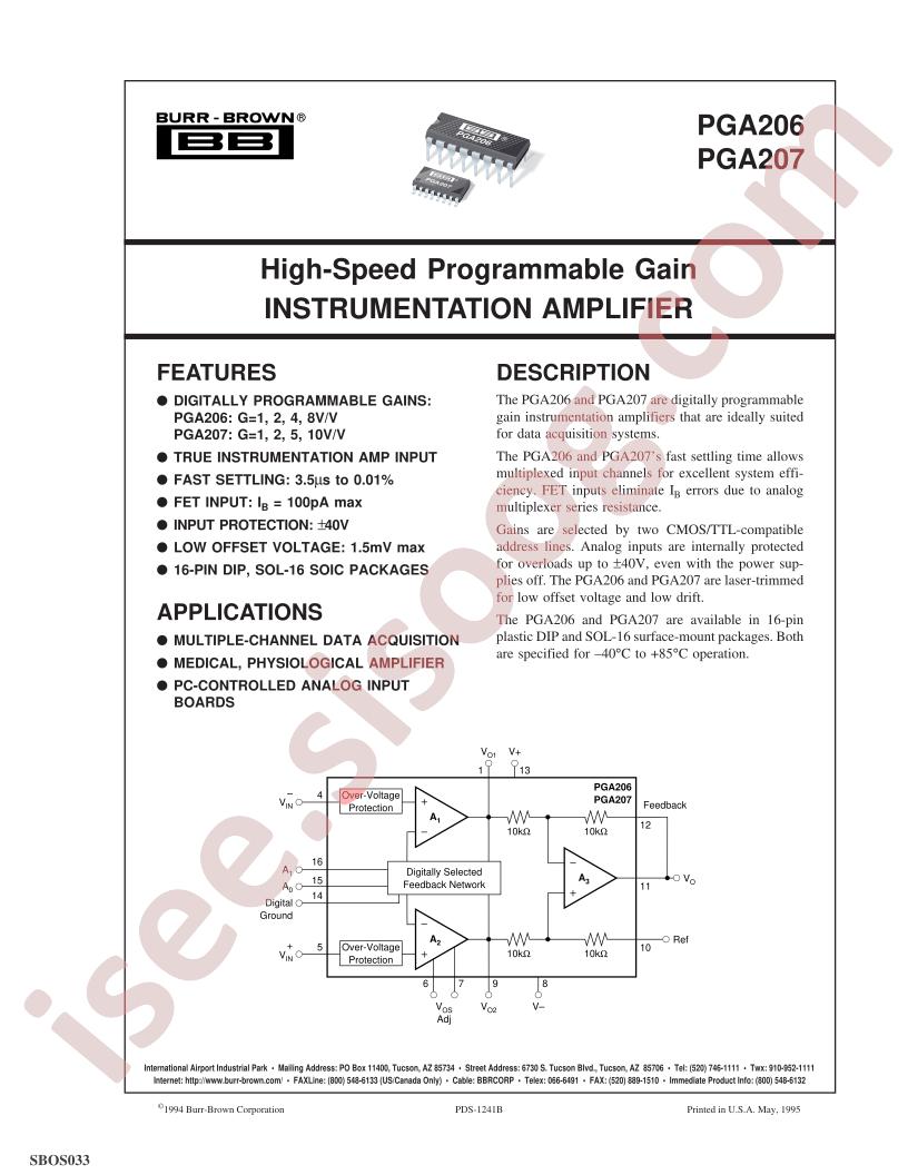 PGA206, PGA207