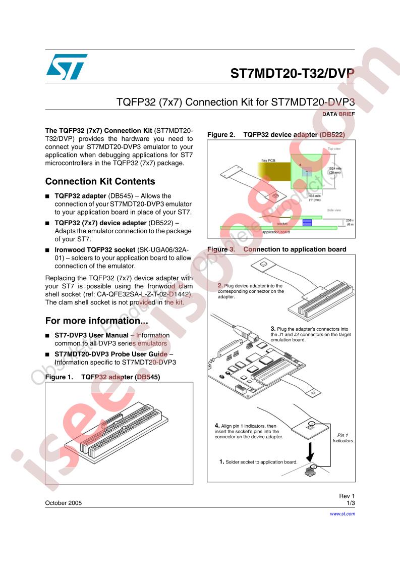 ST7MDT20-T32/DVP Data Brief