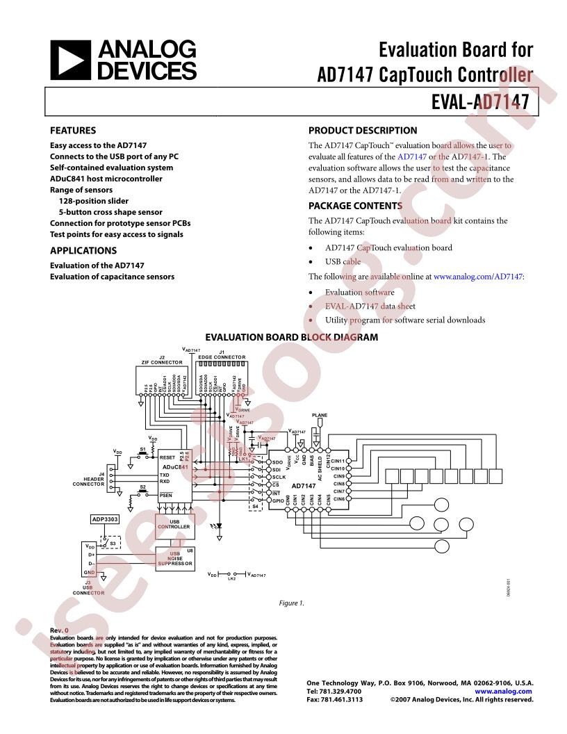 EVAL-AD7147