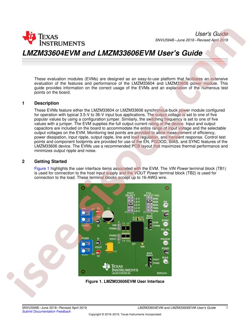 LMZM3360(4,6)EVM User Guide