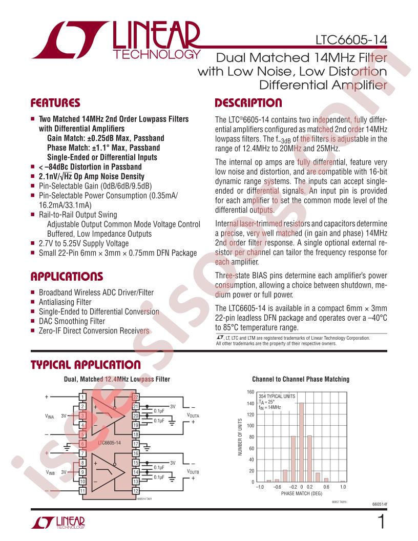 LTC6605-14