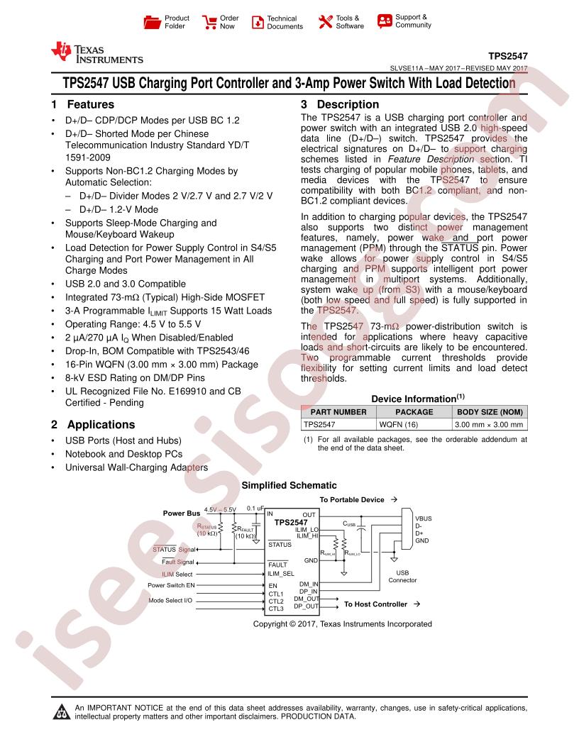 TPS2547 Datasheet