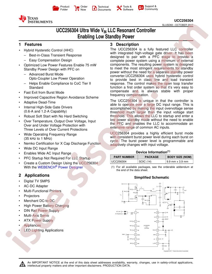 UCC25630-4 Datasheet