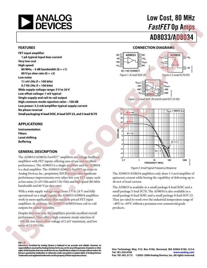 AD8033/34