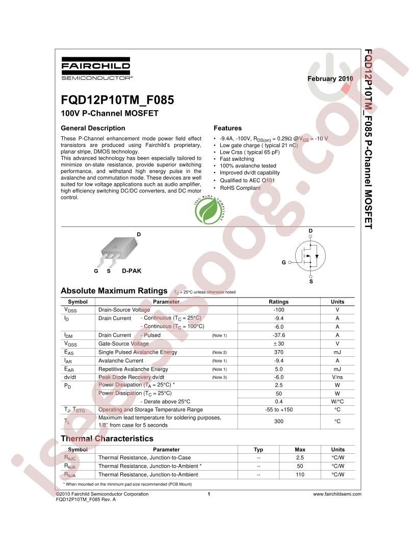 FQD12P10TM_F085