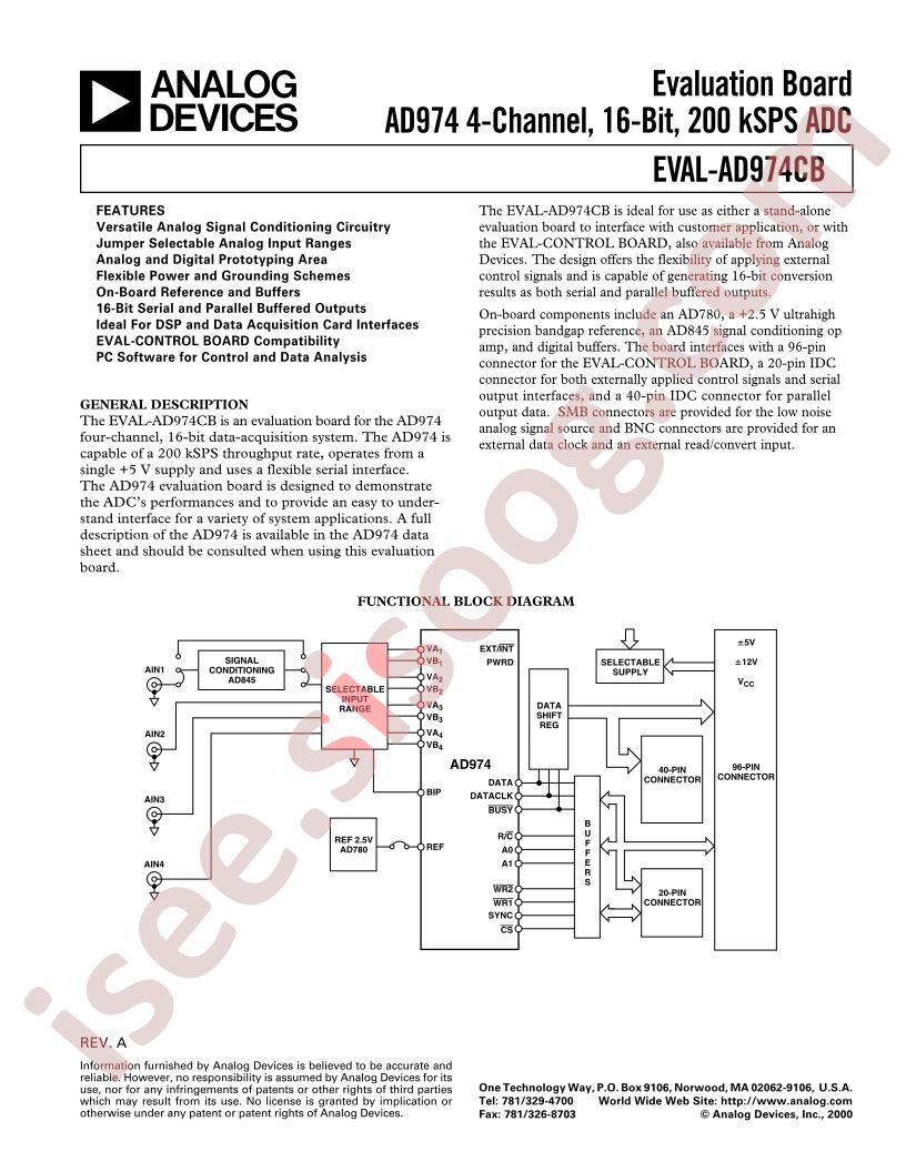 EVAL-AD974CB