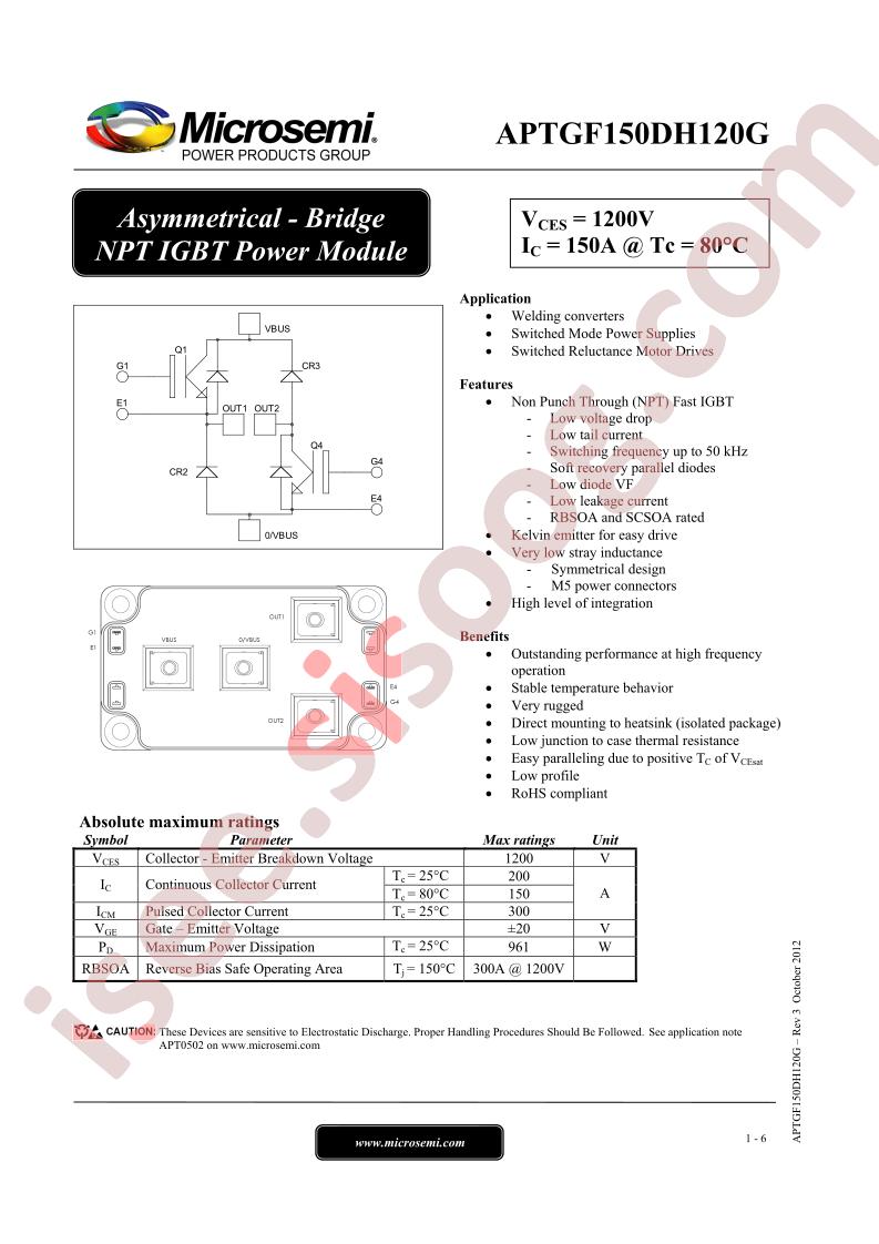 APTGF150DH120G