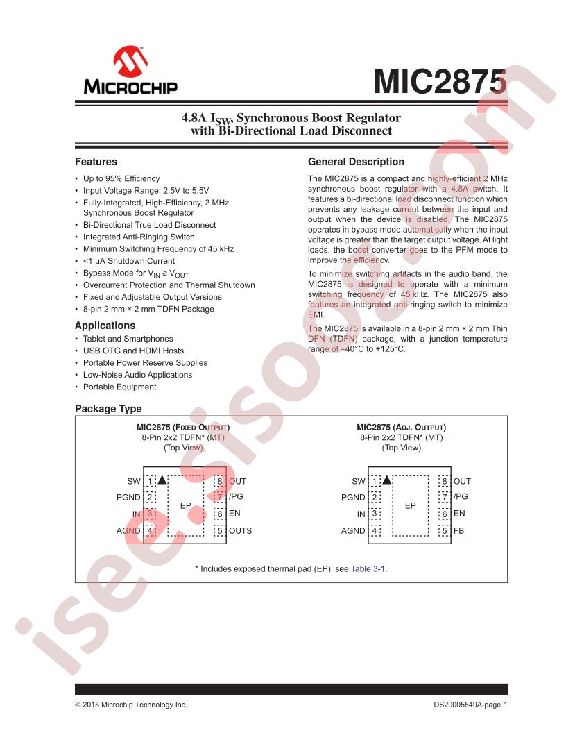 MIC2875 Datasheet