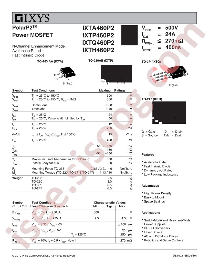 IXTA,P,Q,H460P2