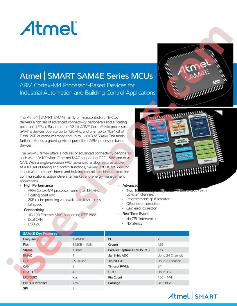 SAM4E Series Flyer