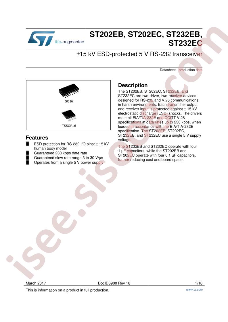 ST202EB/EC, ST232EB/EC