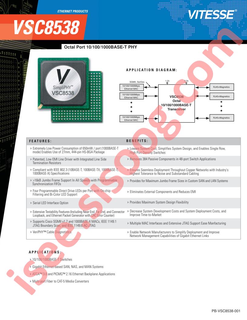 VSC8538 Prod Brief