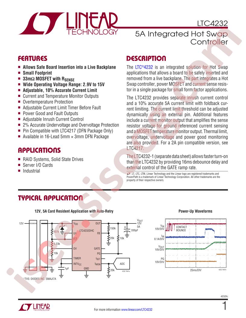 LTC4232 Datasheet