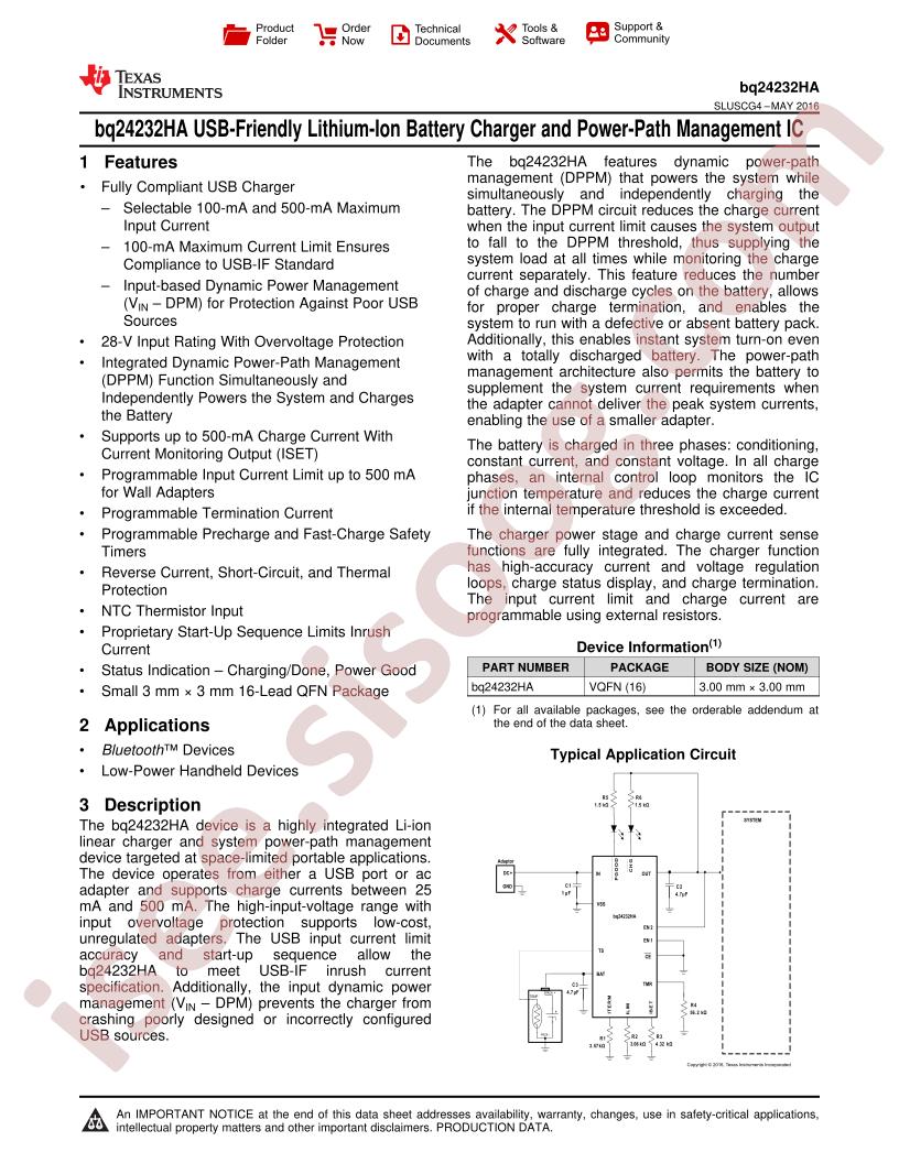 BQ24232HA Datasheet