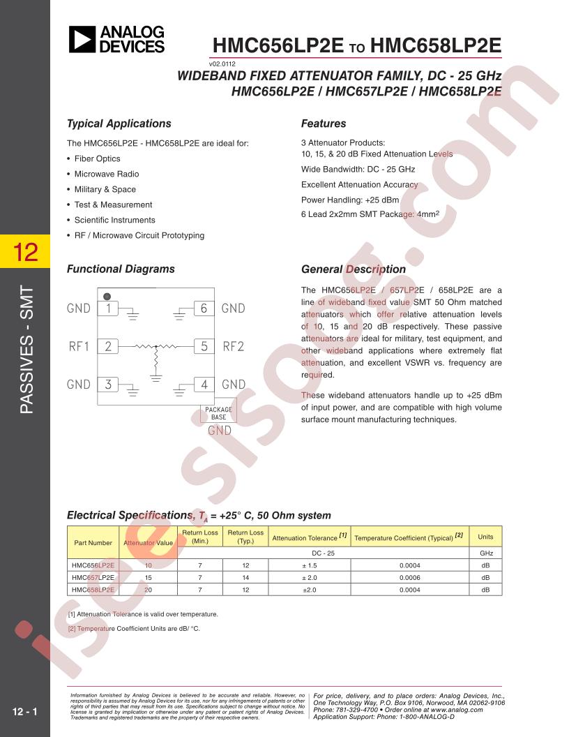 HMC65(6,7,8)LP2E