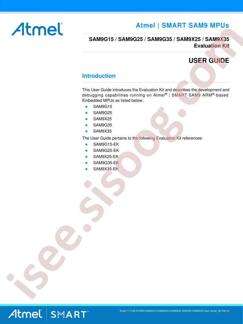 SAM9(G,X)x5-EK Guide