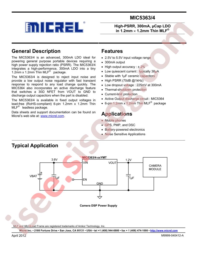 MIC5363,4