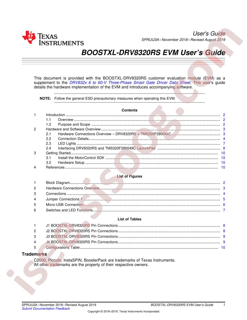 BOOSTXL-DRV8320RS User Guide