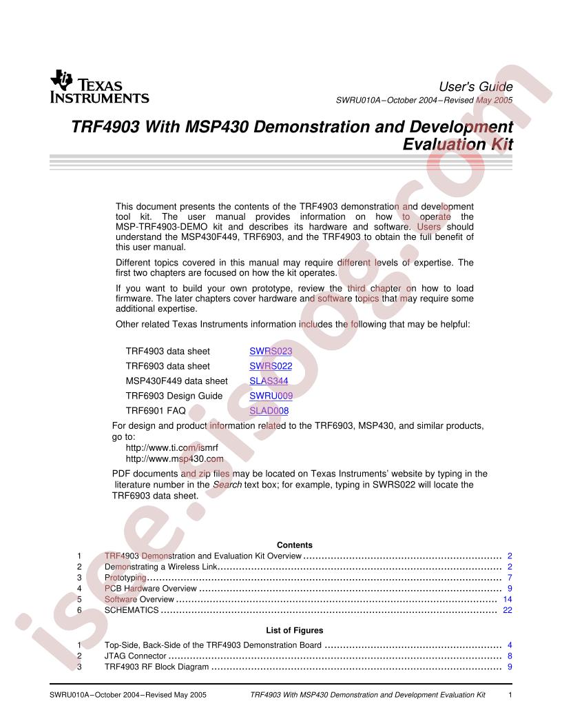 TRF4903 User Guide