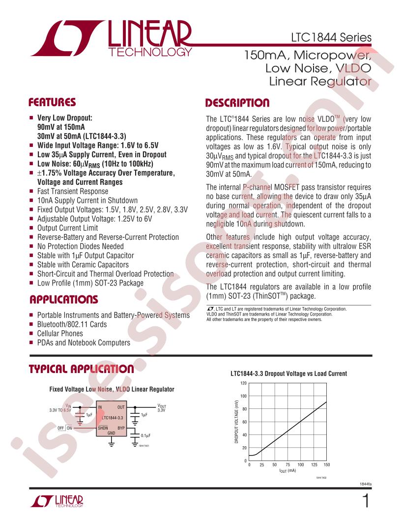 LTC1844 Datasheet