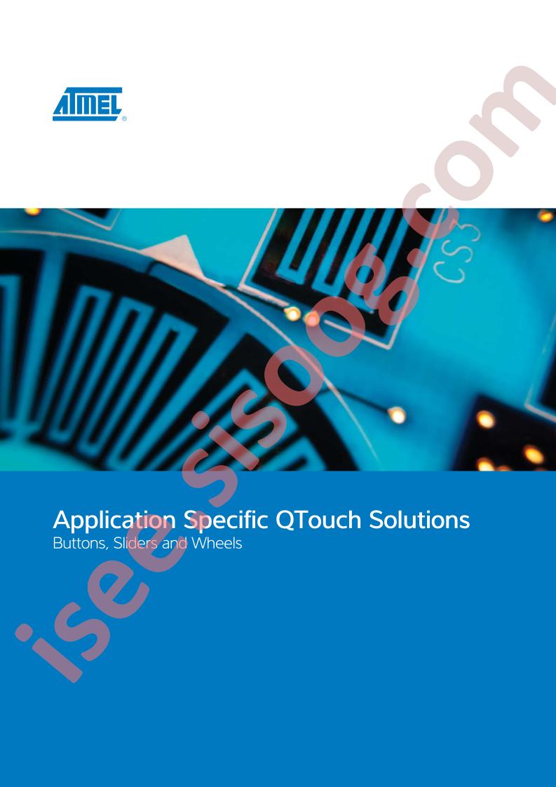 Application Specific QTouch Solutions