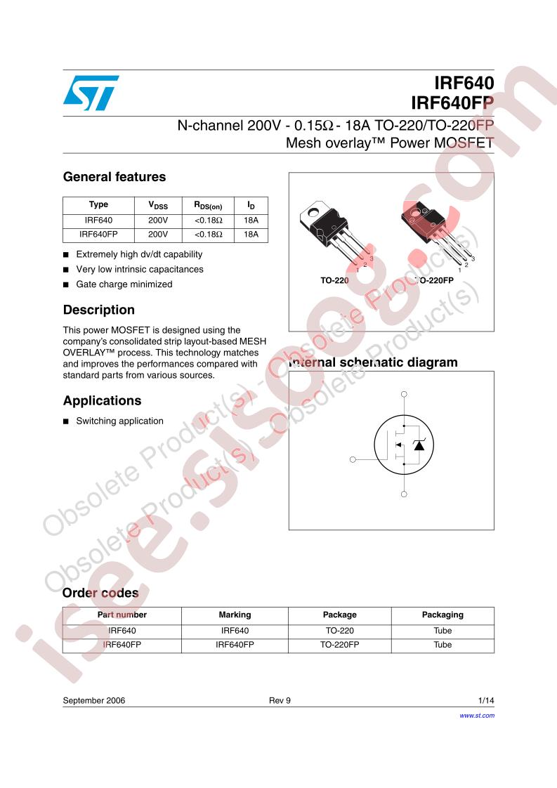 IRF640(FP)