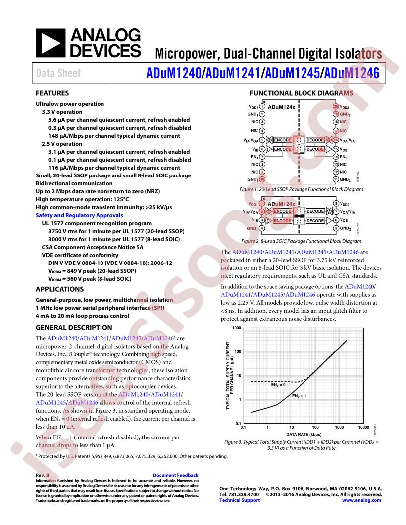 ADuM124(0,1,5,6) Datasheet