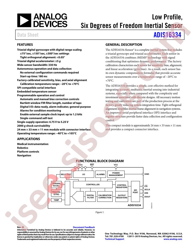 ADIS16334