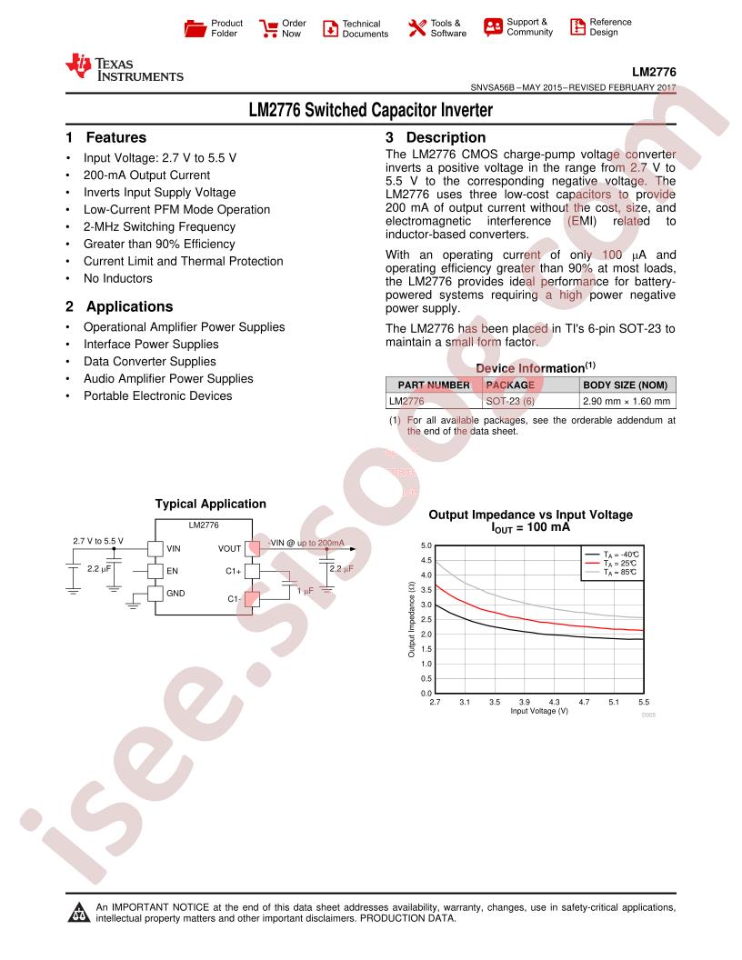 LM2776 Datasheet
