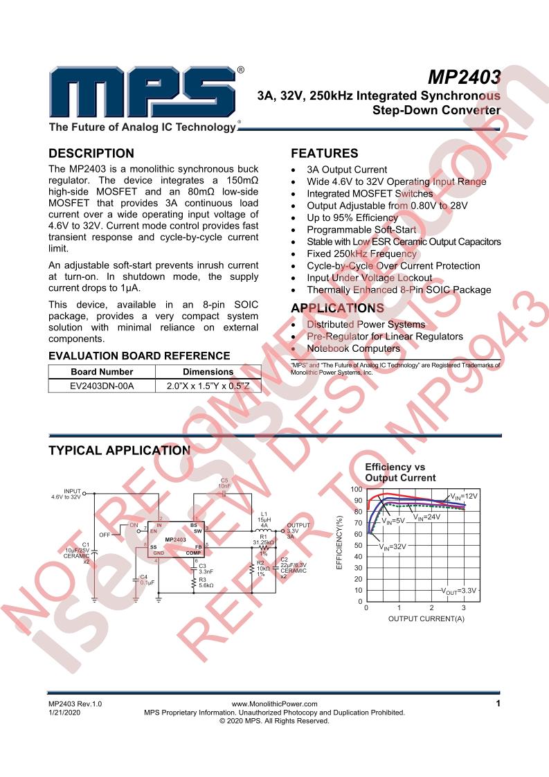 MP2403 Datasheet