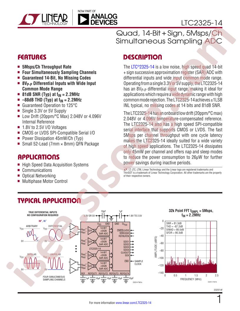 LTC2325-14 Datasheet